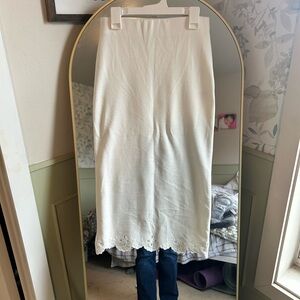 Zara Cream Pencil Skirt